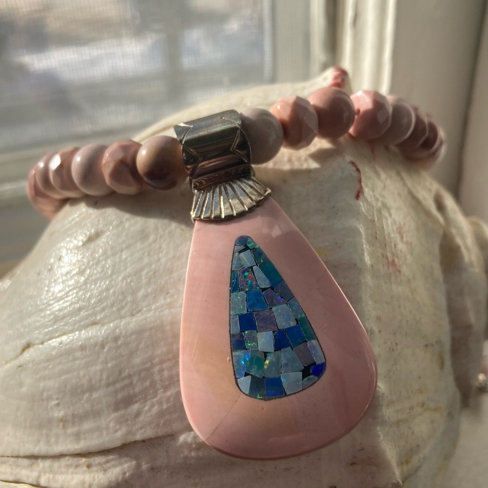 Jay King Pink Micro-Opal Necklace